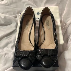 Black Prada kitten heels
